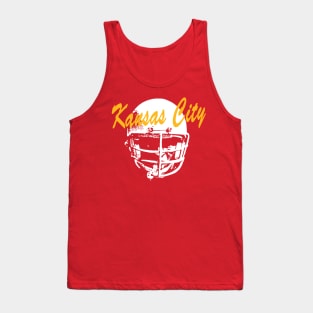 Kansas City Old School Football (Red) Tank Top